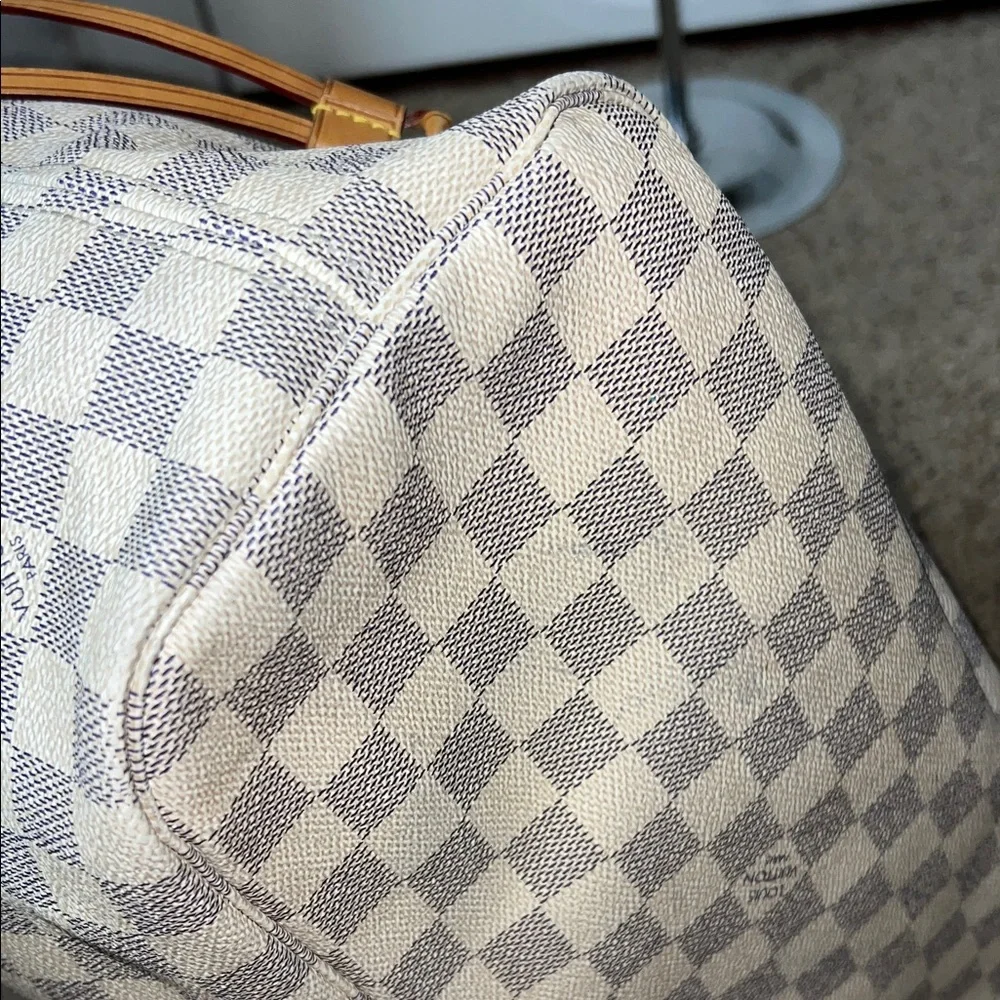 3346 Designer Checkered Tote Bag - Brown and Cream - Picture 11 of 13